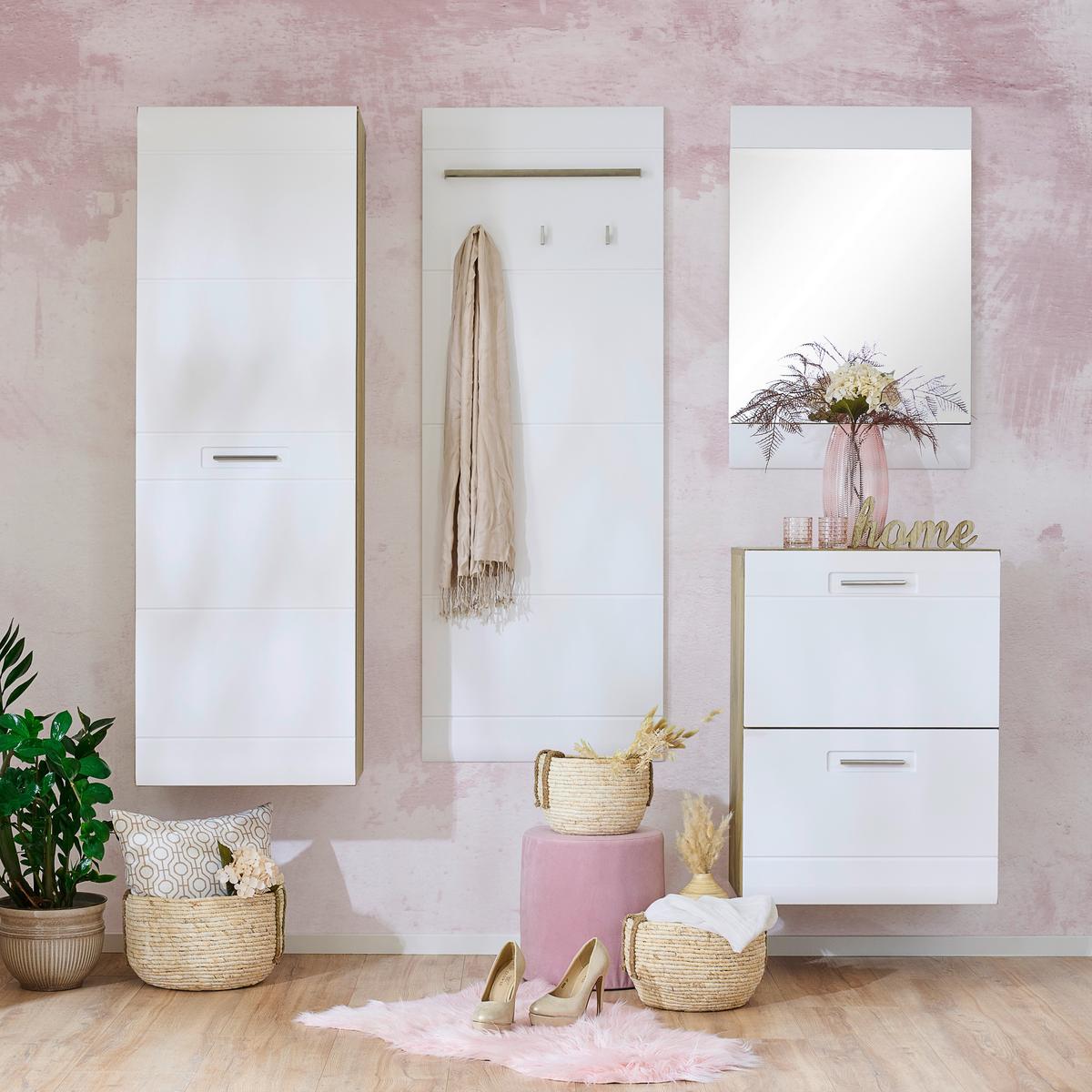 Ogledalo Auris, Bela, 60 X 90 Cm - bela, Moderno (60/90/2cm) - Mömax