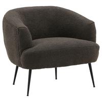 SESSEL DERRY - Schwarz, Design, Textil/Metall (70/68,5/79cm) - Livetastic