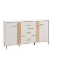 Tálalószekrény Belfort - kasmírszínű/tölgyfa színű, Modern, faalapú anyag (163,5/90/40cm)