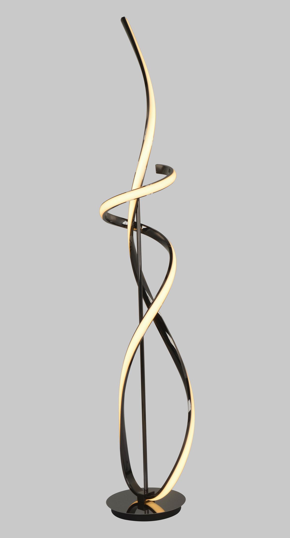 LAMPA STOJĄCA LED 3064-105 BANDOL - czarny chrom, Design, tworzywo sztuczne/metal (25/25/143cm)
