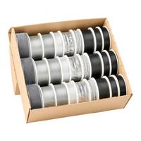 Geschenkband Lena diverse Designs - Silberfarben/Grauweiß, Basics, Textil (23/7,5/21cm) - Mömax