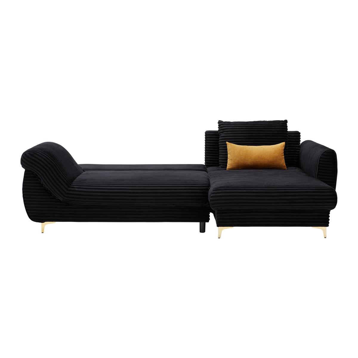 Coltar ALANTIS LUX - auriu/negru, Lifestyle, lemn/metal (263/175cm) - Mömax