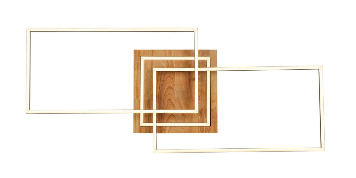 LAMPA SUFITOWA LED HARUTO - kolor naturalny/czarny, Trend, tworzywo sztuczne/metal (86/46/11cm) - Novel