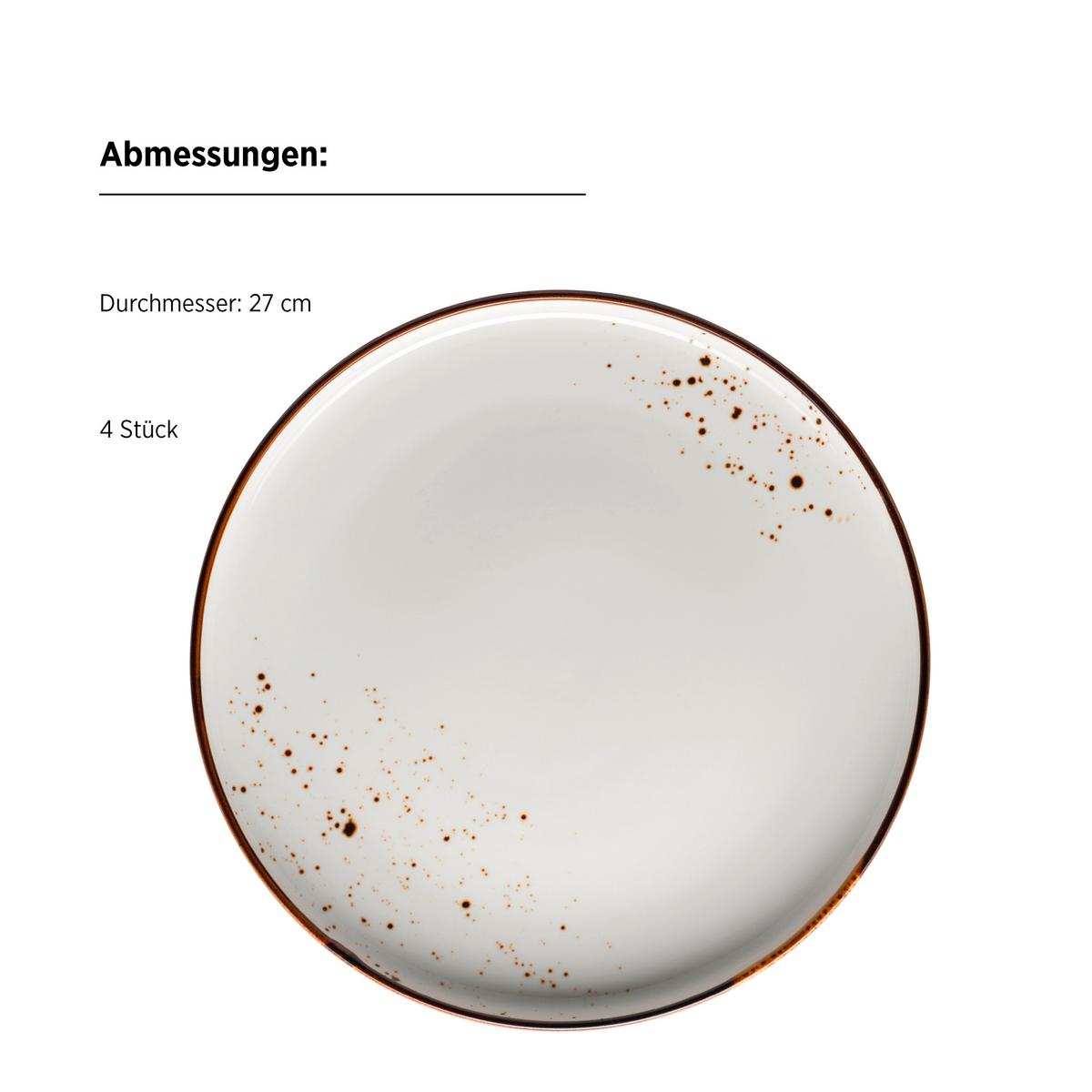 SET DE VAISSELLE PINTAR - Weiss/Braun, Basics, Keramik - Mäser