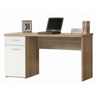 Pisalna Miza Net 106, Bela, Hrast Sonoma - bela/barve aluminija, kovina/umetna masa (140/76,5/60cm) - Mömax