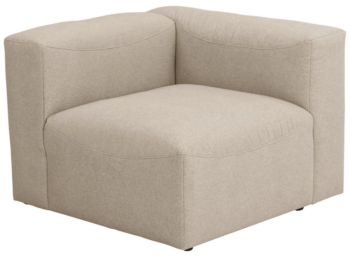 SOFAELEMENT LENA - Creme, Design, Kunststoff/Textil (100/73/100cm) - Max Winzer