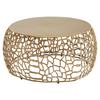 Klubska Miza Wohnling - zlate barve, Design, kovina (66/66/30cm) - MID.YOU