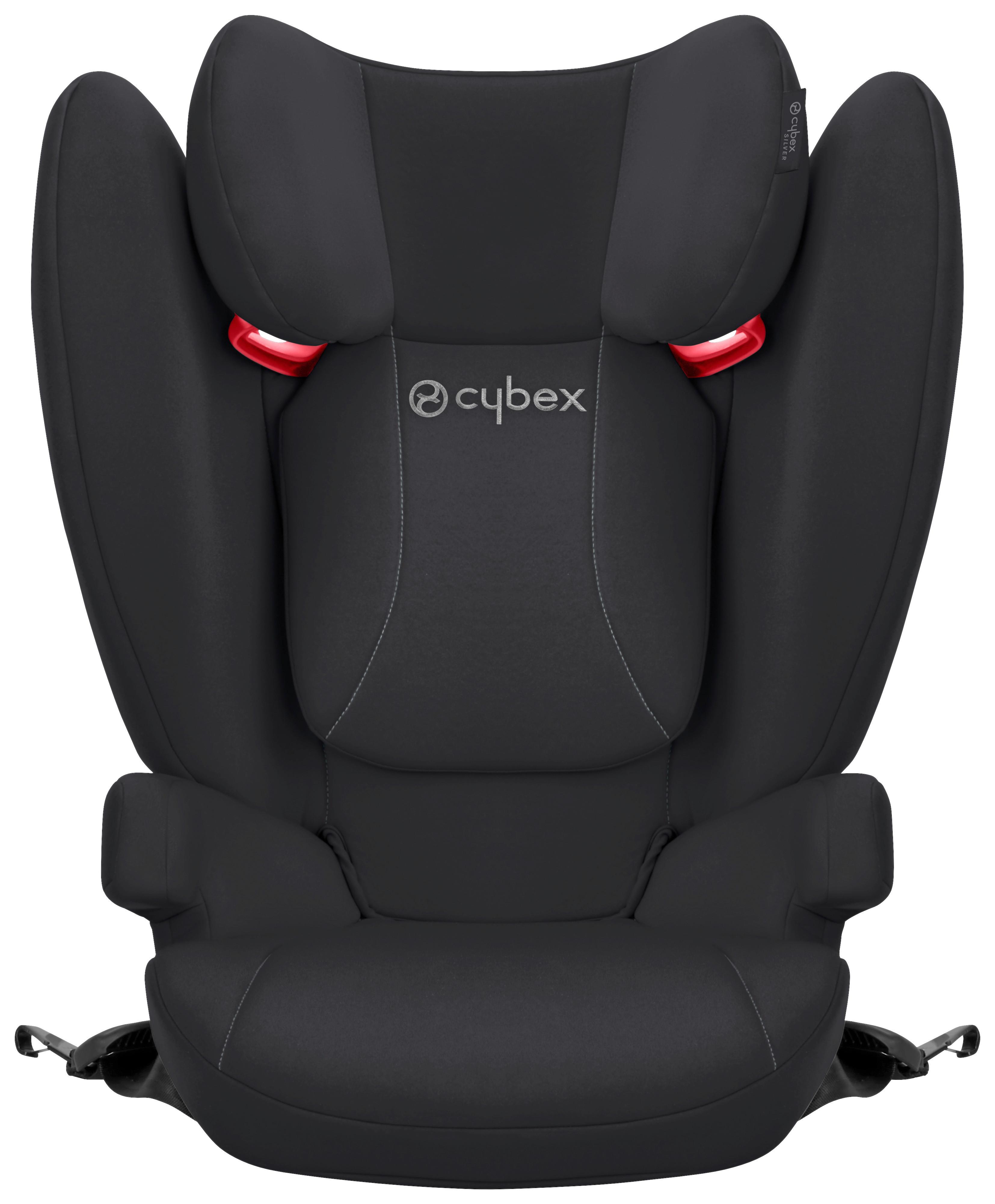 DZIECIĘCY FOTELIK SAMOCHODOWY SOLUTION B I-FIX - czarny, Basics, tworzywo sztuczne/tkanina (39/52/64cm) - cybex SILVER