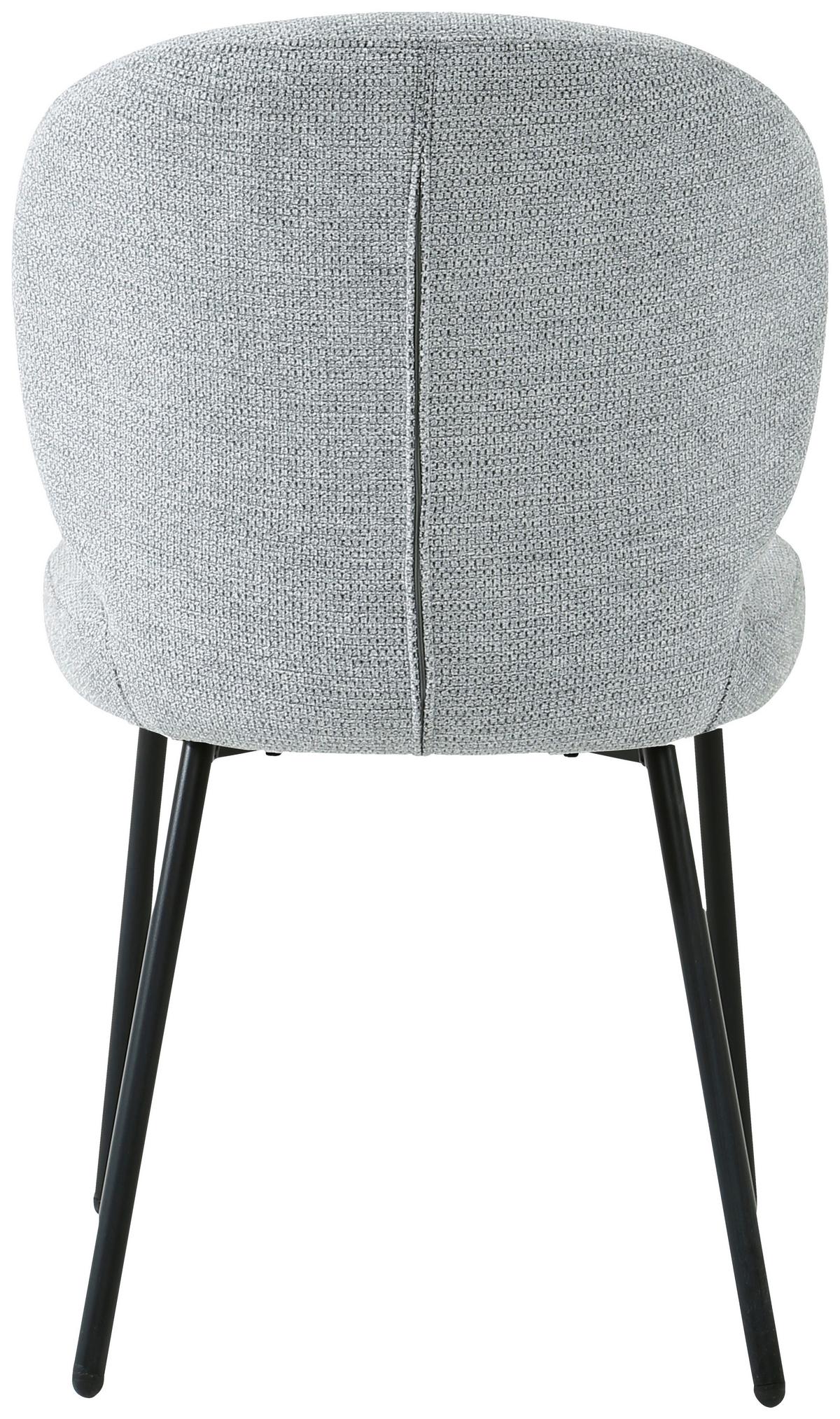 KRZESŁO DANIELE  -EXKLUSIV- - czarny/szary, Design, metal/drewno (49/86/64cm) - Ambia Home