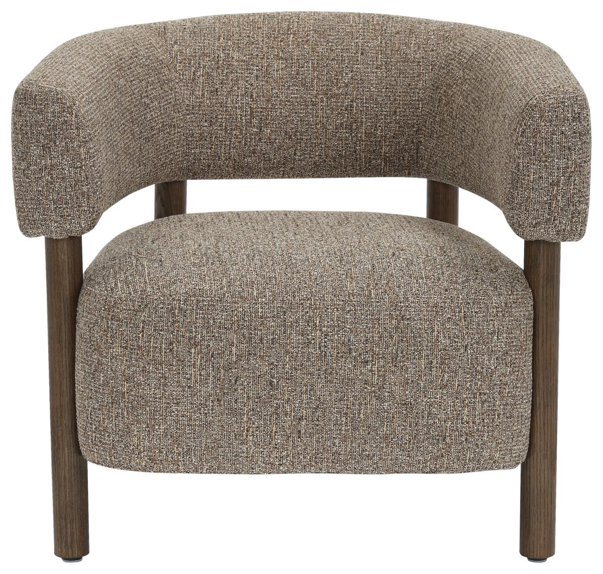 Tv Fotelja Allure - crno-smeđa/smeđa, Moderno, drvo/tekstil (73/70/69cm) - Mömax