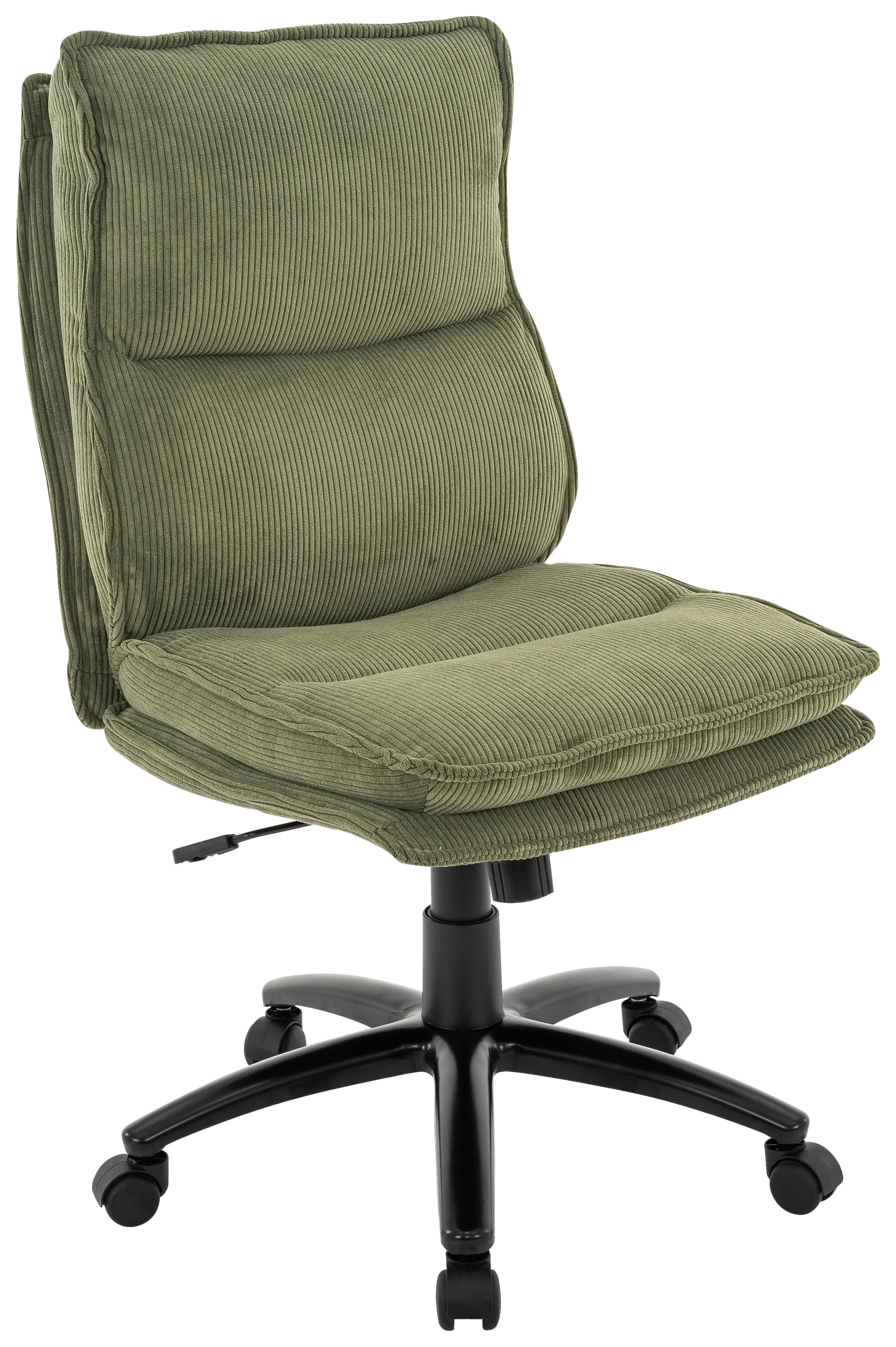 DREHSTUHL BRONX -EXKLUSIV- - Schwarz/Grün, MODERN, Kunststoff/Textil (53/99-109/67cm) - Mömax