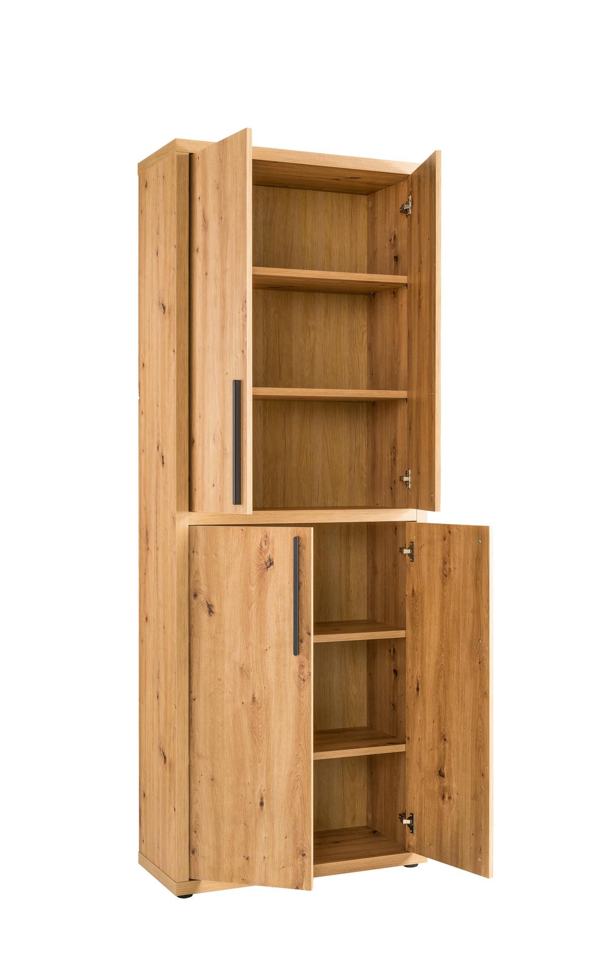 Türenset in Eiche Artisan - Anthrazit/Eiche Artisan, Modern, Holzwerkstoff/Metall (74/101cm) - Mömax