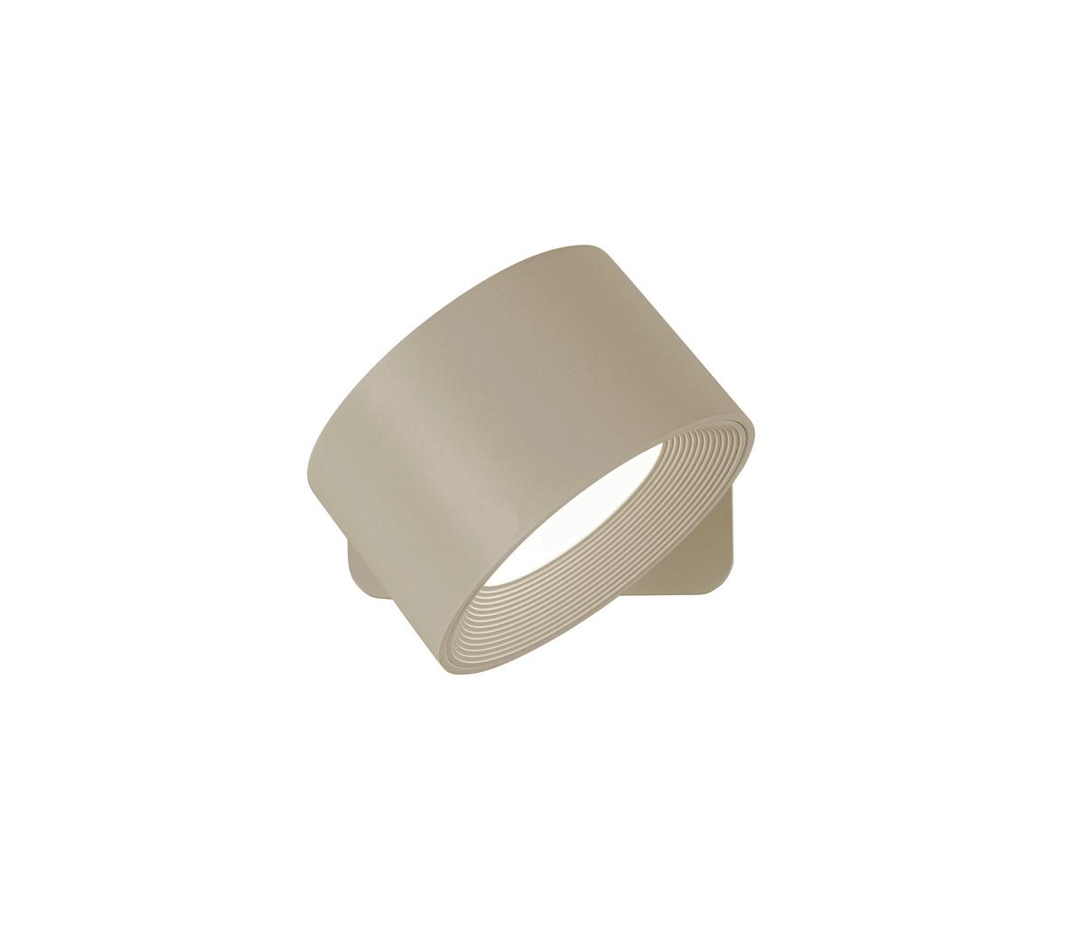 KINKIET AKUMULATOROWY SPOT - kolor piaskowy, Basics, tworzywo sztuczne/metal (9,2/8/4,5cm) - Novel