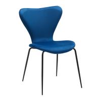 KRZESŁO ALICIA - ciemnoniebieski/czarny, Modern, metal/drewno (53/82,5/53cm) - Bessagi Home