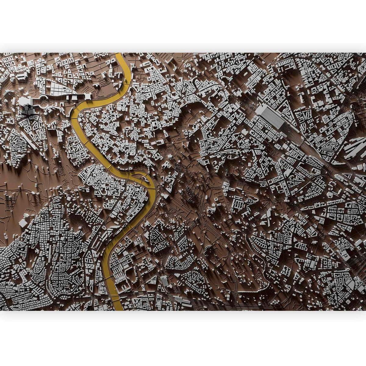 Fototapeta Rome And Tiber, 250x175cm - barve konjaka/rjava, Trendi, tekstil (250/175cm) - artgeist