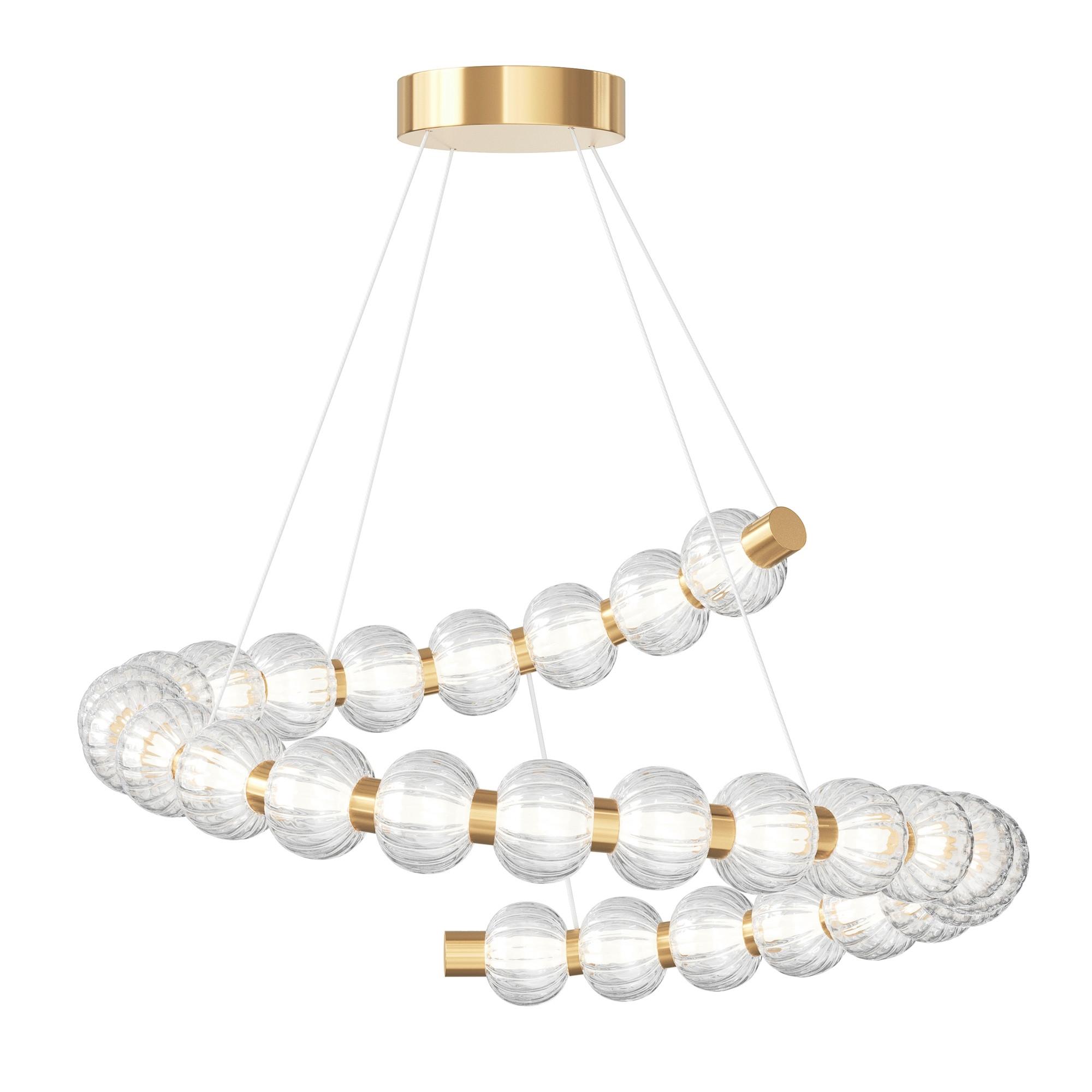 Pendelleuchte Mod555pl-L35g3k - Goldfarben, Design, Metall (80/345.5/80cm) - MAYTONI