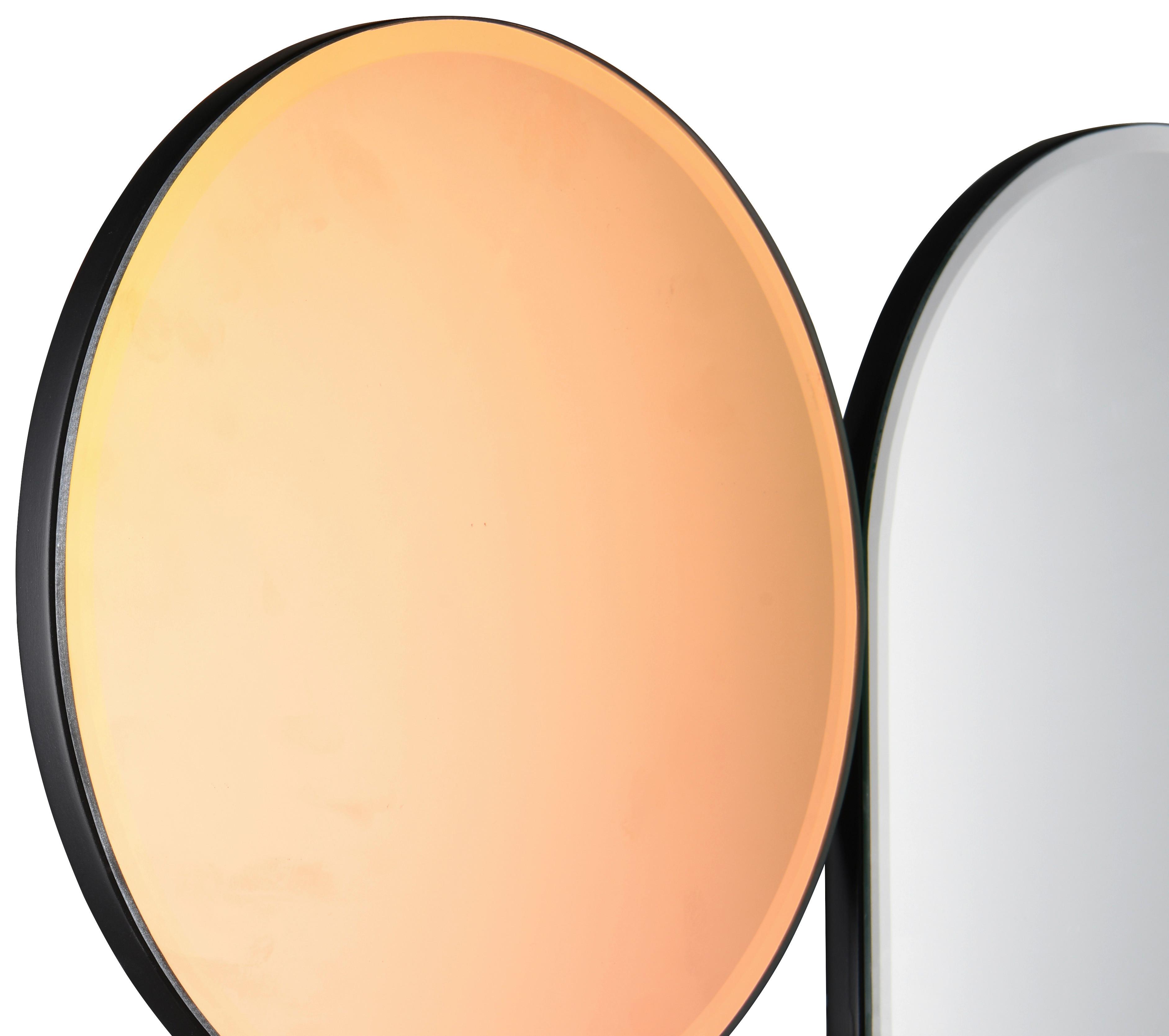 Dekor Tükör Flip-flop Shiny - színes, Modern, faalapú anyag/Üveg (90/90/2cm)