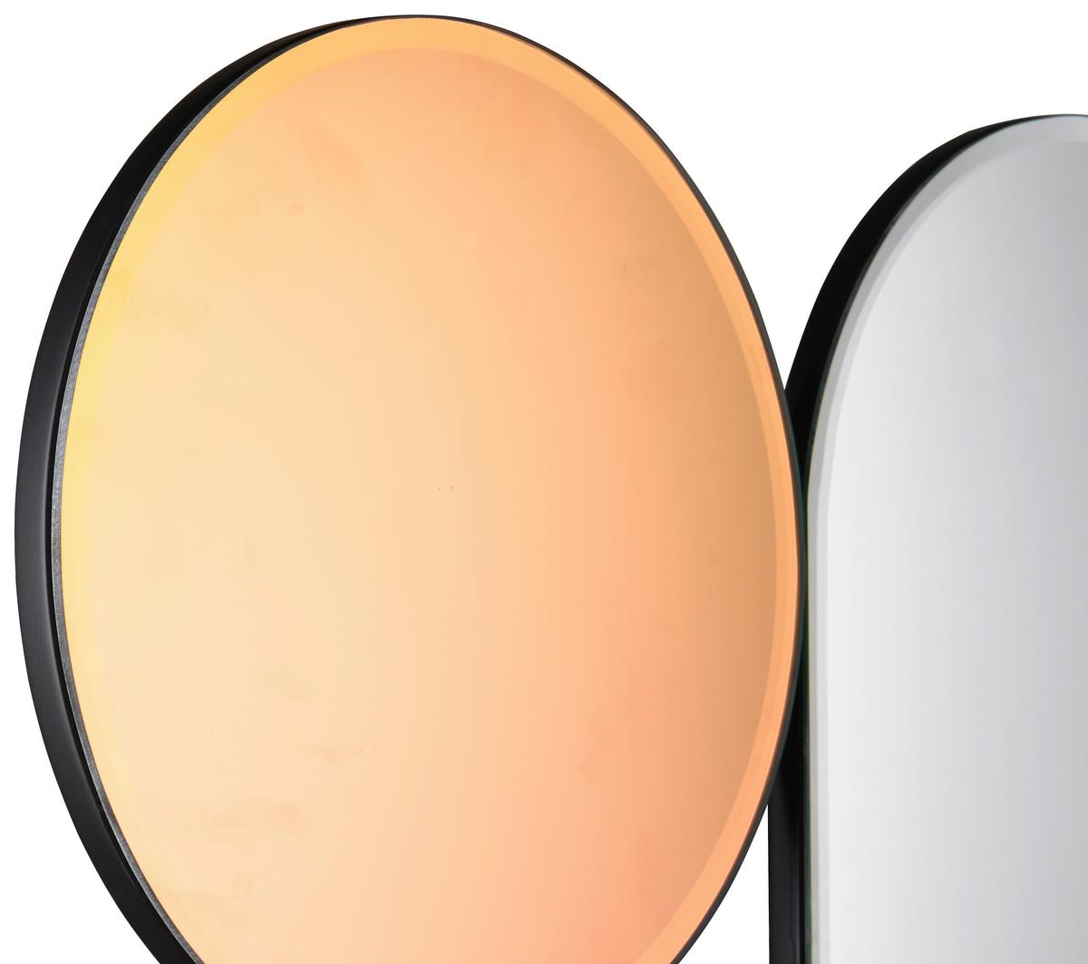 Dekor Tükör Flip-flop Shiny - színes, Modern, faalapú anyag/Üveg (90/90/2cm)