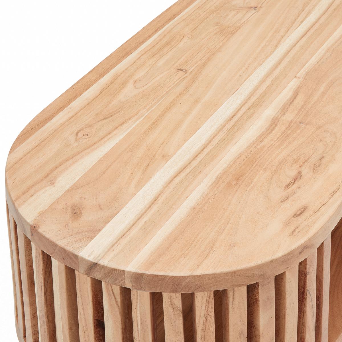 Măsuță de cafea MADDI -TREND- - culoare natur/negru, Lifestyle, lemn/metal (80/40/40cm) - Modern Living