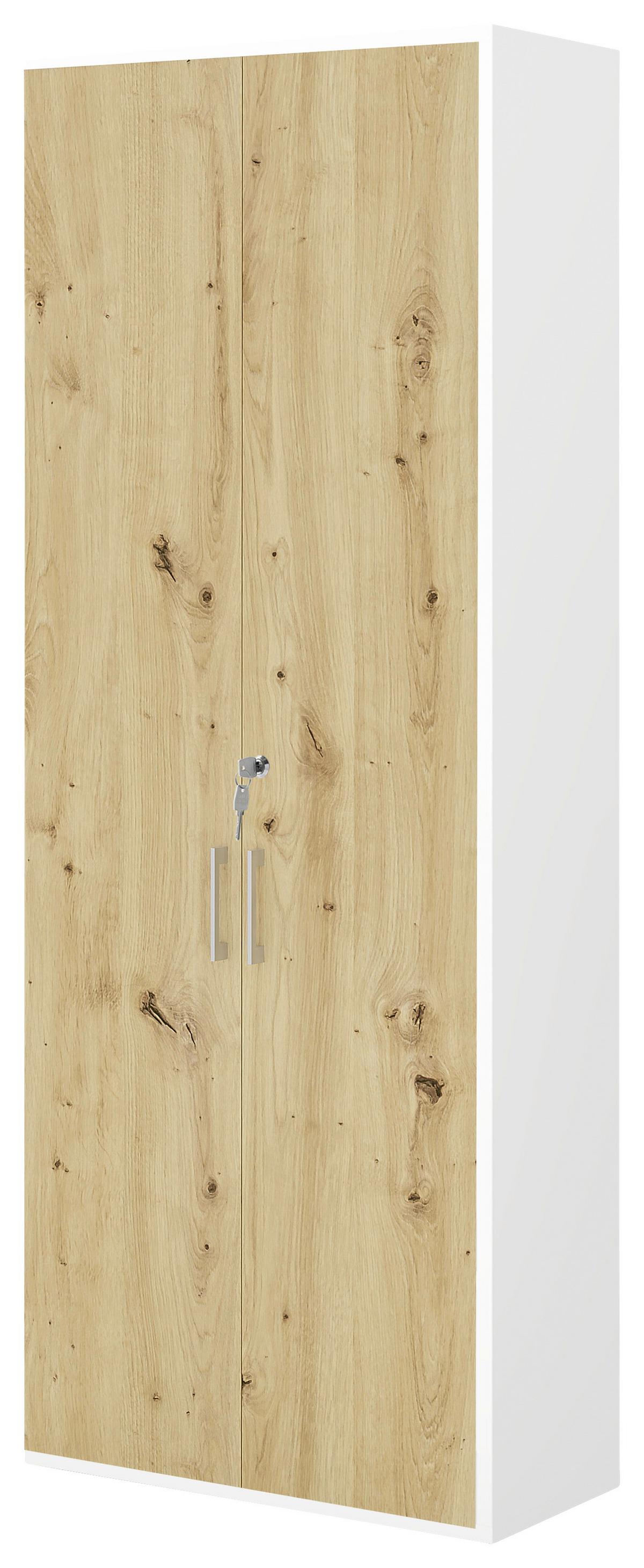 Türenset Big Profi Office - Alufarben/Eiche Artisan, Modern, Holzwerkstoff/Metall (77/211/40cm) - Mömax