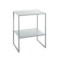 STOLIK BOCZNY BENDIGO - szary, Trend, metal (45/35/60cm)