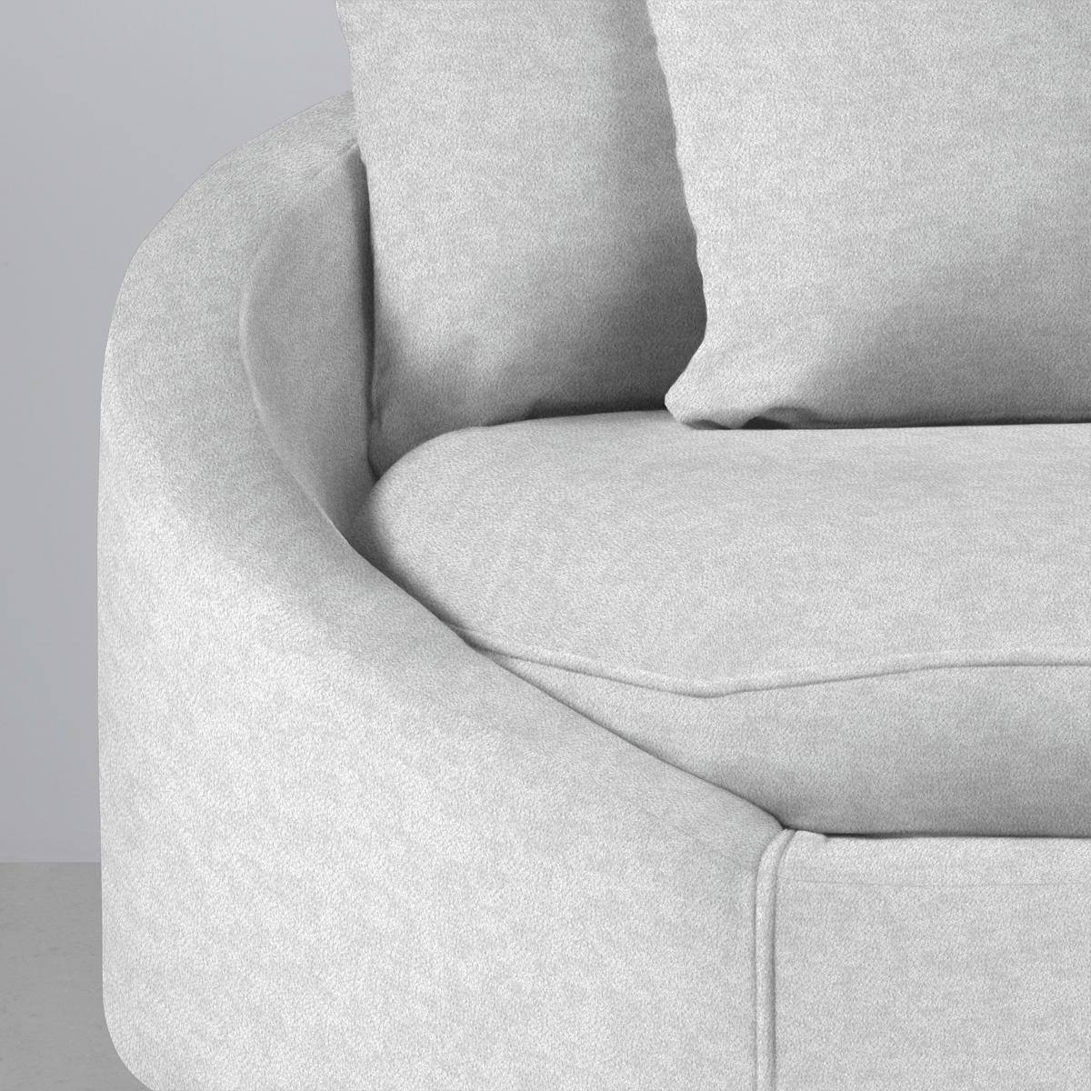 Ecksofa Axel Silberfarben - Silberfarben/Schwarz, MODERN, Textil/Metall (291/87/250cm) - Mömax