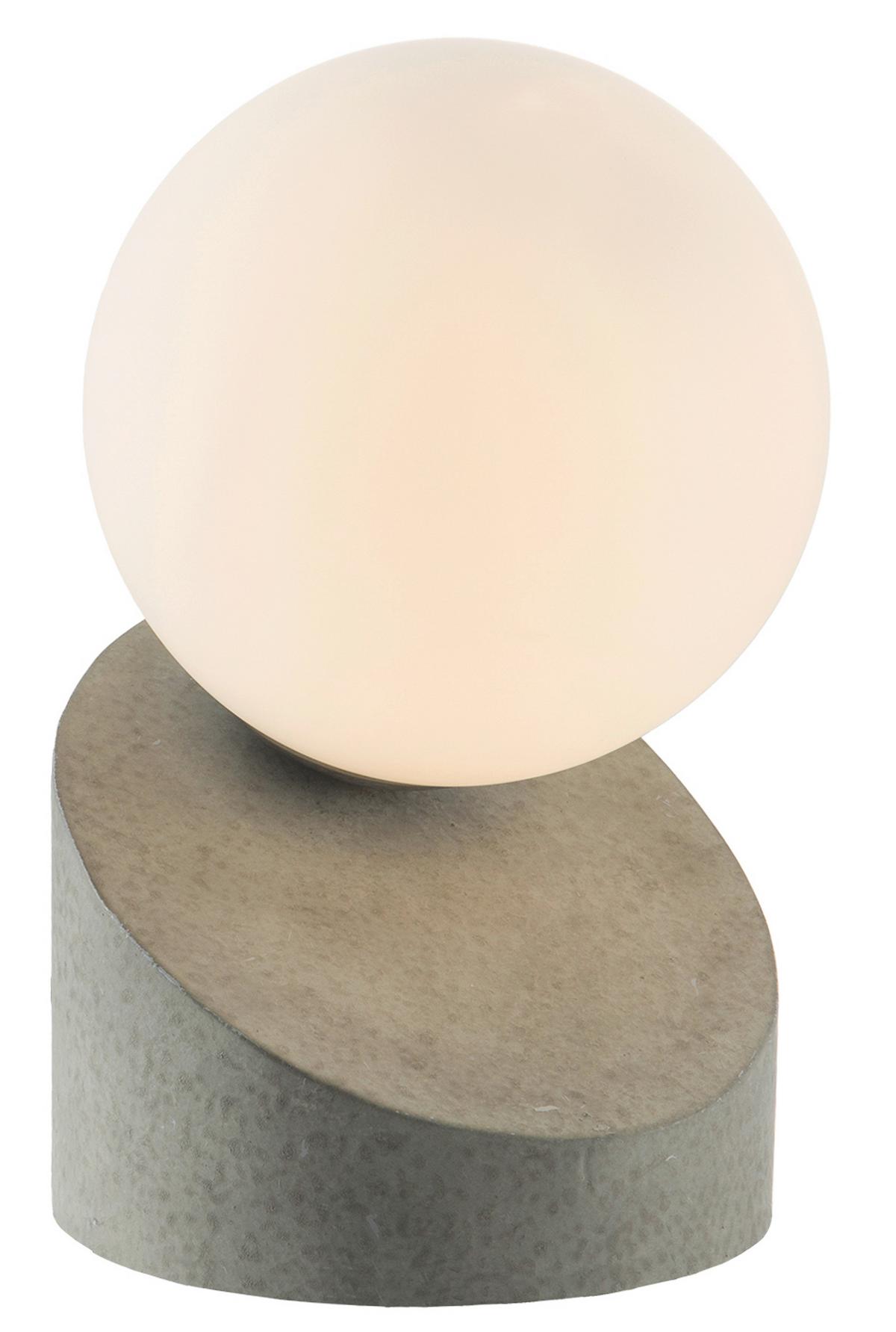LED-TISCHLEUCHTE 503001486X ALISA - Weiss/Dunkelgrau, Design, Glas/Metall (10/16cm) - Novel