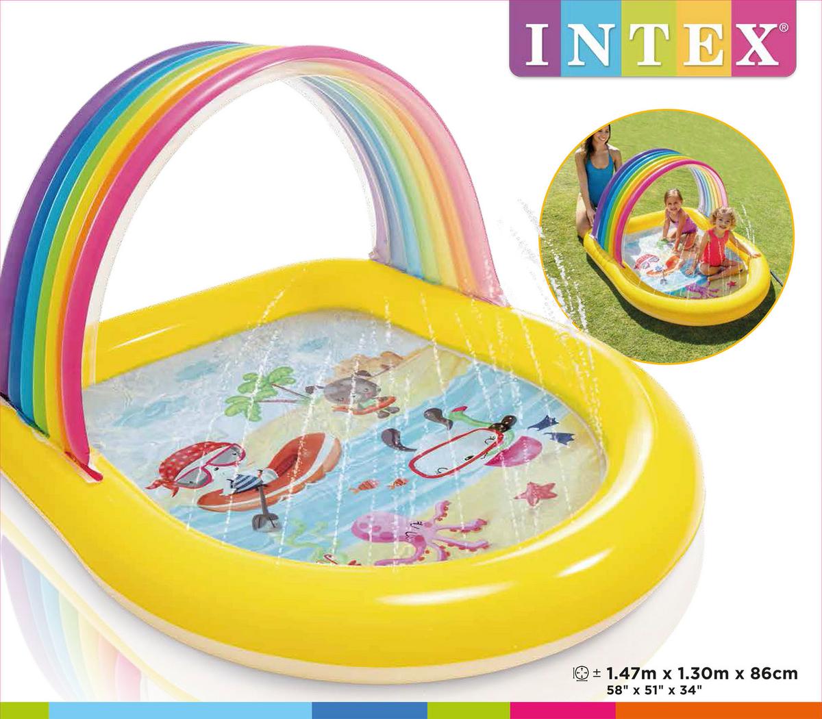 Gyermekmedence Intex - többszínű, Basics, műanyag (147/130/86cm) - Intex