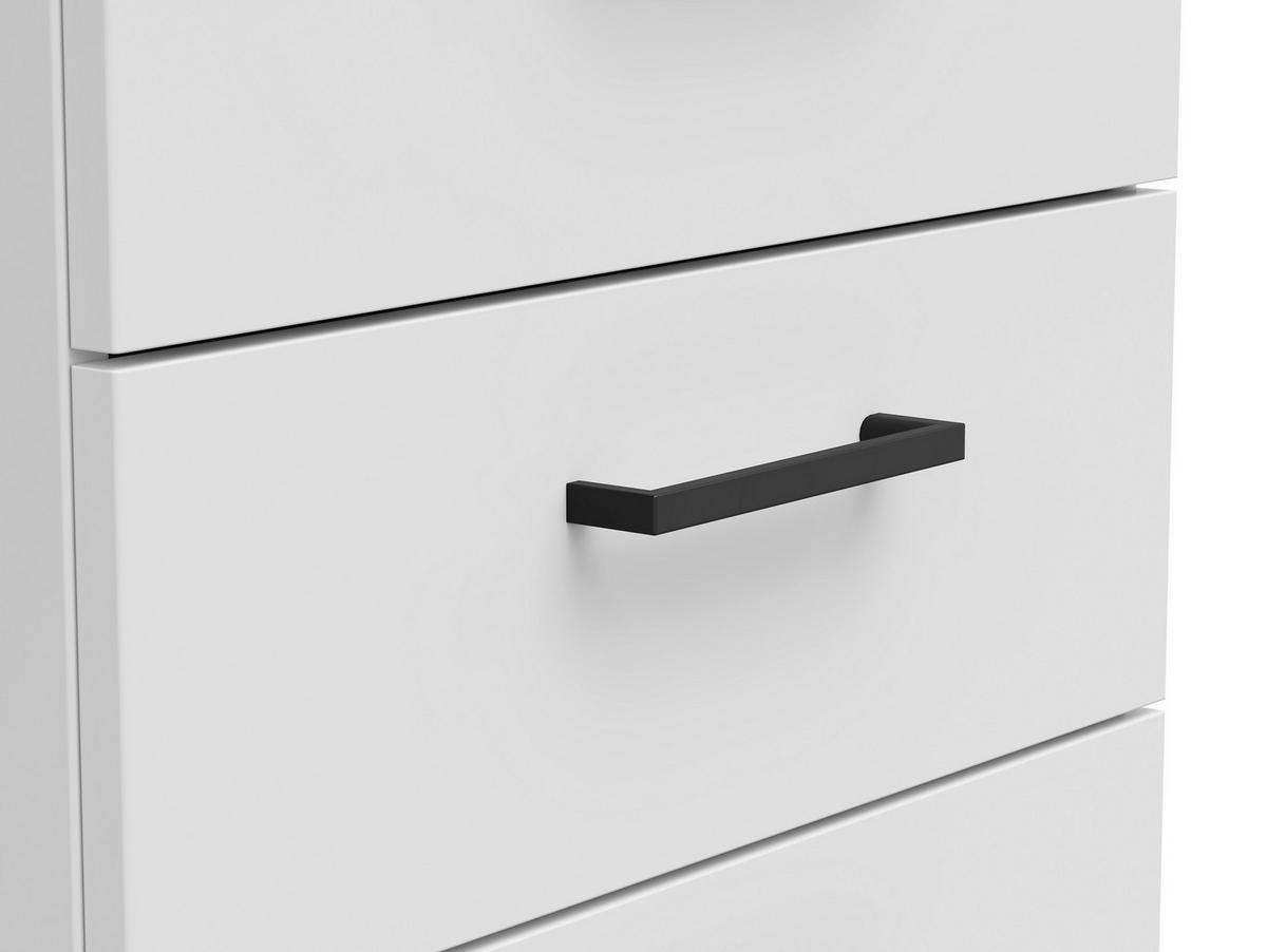Kommode Multistauraum Weiss - Weiss/Anthrazit, Modern, Holzwerkstoff/Kunststoff (45/115/40cm) - Premium Living
