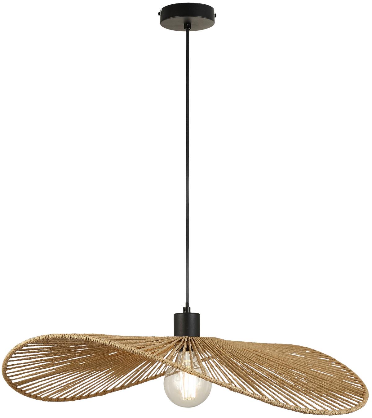LAMPA WISZĄCA BLI - czarny, Modern, metal/papier (58/120cm) - Mömax