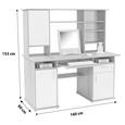 Masă De Birou Thema 2 - stejar Sonoma/alb, Modern, plastic/compozit lemnos (160/153,4cm) Masă De Birou Thema 2 - stejar Sonoma/alb, Modern, plastic/compozit lemnos (160/153,4cm)
