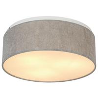 LAMPA SUFITOWA ELENORE - jasnoszary, Trend, tworzywo sztuczne/metal (40/15cm) - Novel