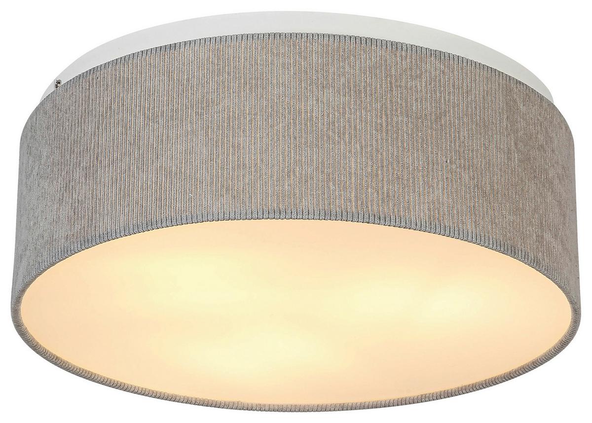 LAMPA SUFITOWA ELENORE - jasnoszary, Trend, tworzywo sztuczne/metal (40/15cm) - Novel