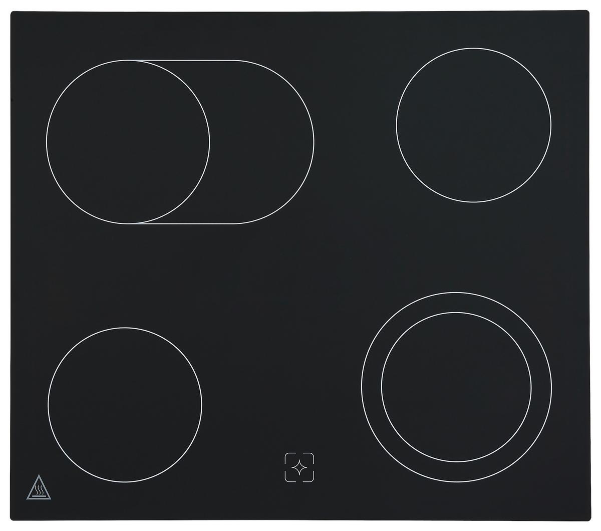 Set S Štedilnikom Jamie - barve nerjavečega jekla/črna, Trend, kovina/umetna masa (59,5/59,5/57,5cm) - Respekta