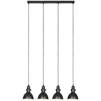 LAMPA WISZĄCA VENEDIG - czarny, Trend, metal (84/15,5/150cm) - Novel