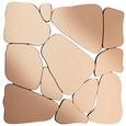 Wandspiegel 80x80cm - Goldfarben/Rosa, Glas/Holzwerkstoff (80/80/3cm) - Modern Living Wandspiegel 80x80cm - Goldfarben/Rosa, Glas/Holzwerkstoff (80/80/3cm) - Modern Living