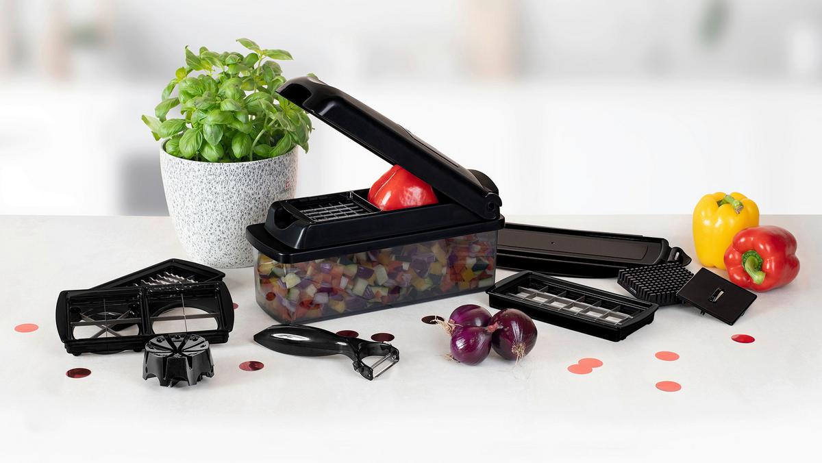 ZESTAW PRZYBORÓW KUCHENNYCH 08633 - czarny, Basics, tworzywo sztuczne/metal (28,5/13/11cm) - Genius