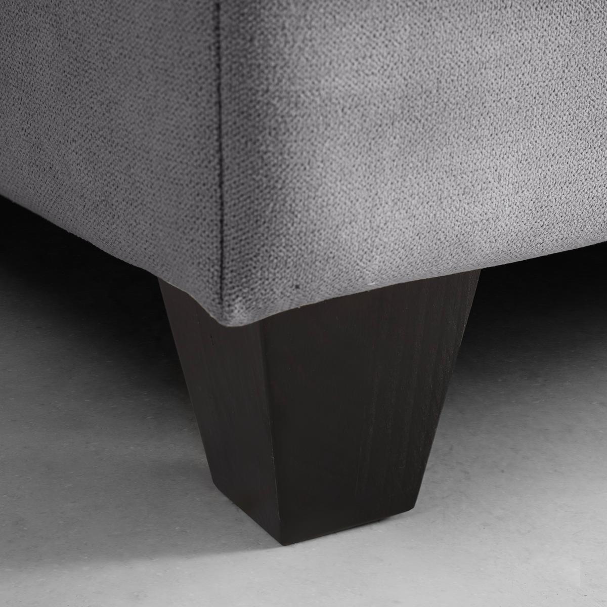Boxbett Rinaldo ca. 180x200 cm Grau mit Topper - Schwarz/Grau, Modern, Holz/Kunststoff (180/200cm) - Bessagi Home