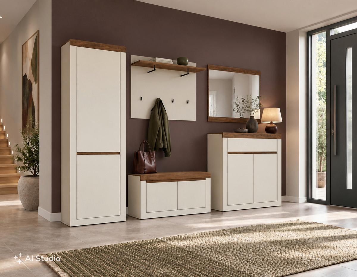 Comodă Salo - cașmir/culoare lemn de nuc, Modern, material pe bază de lemn (94,2/109/36,6cm) - Modern Living
