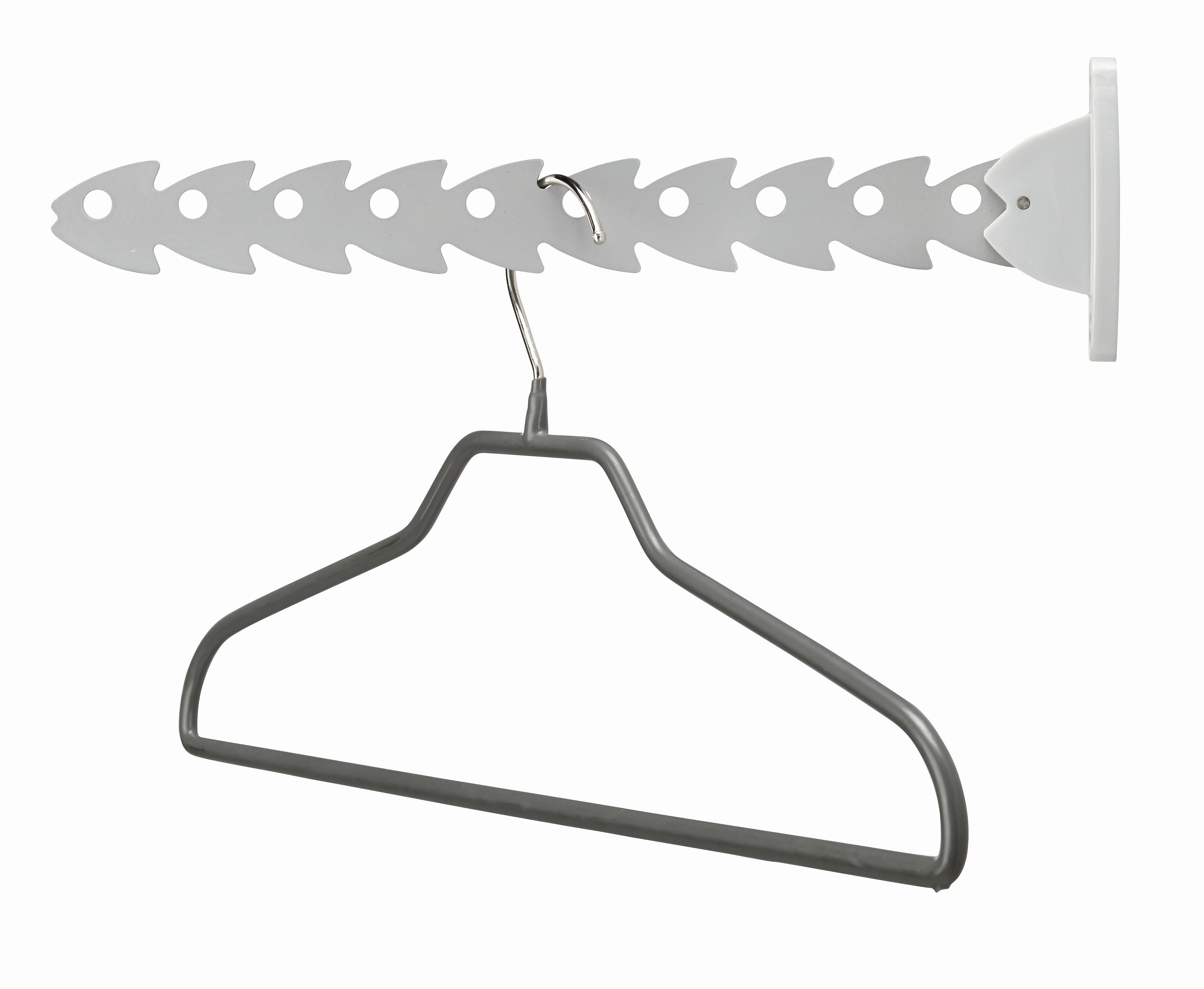 Hakenleiste Pescetto Silber, klappbar - Metall (32,5cm) - Mömax