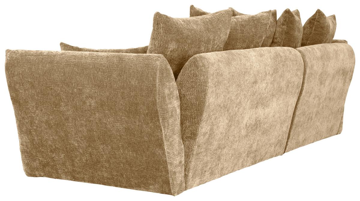 Kutna Garnitura Cammellio - svijetlo smeđa/crna, Moderno, tekstil (296/75-95/189cm) - Mömax
