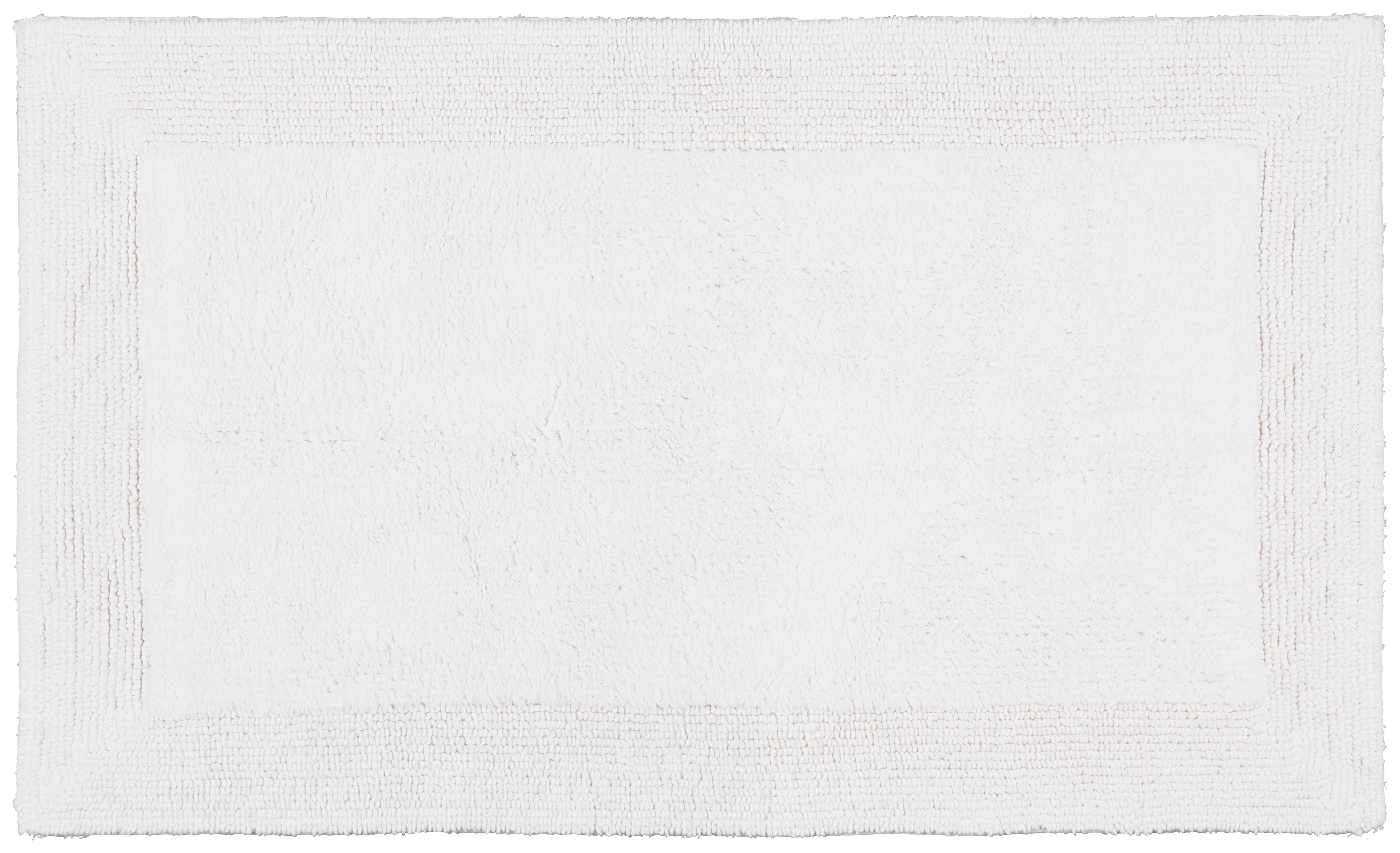 Badematte Karen in Weiß ca. 60x100cm - Weiß, KONVENTIONELL (60/100cm) - Premium Living
