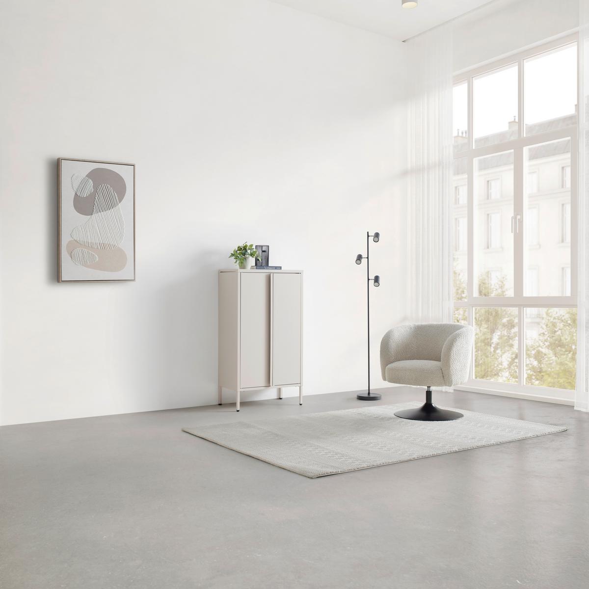 SCHRANK FLOYD -STUDIO- - Beige, Modern, Metall (60mm) - Mömax