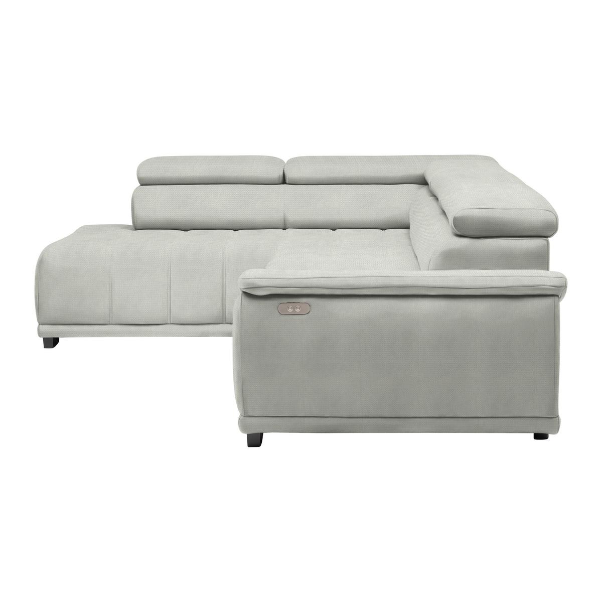 Ecksofa Gremio Links Sandfarben - Sandfarben/Schwarz, MODERN, Kunststoff/Textil (106/77-100/283-206cm) - Premium Living