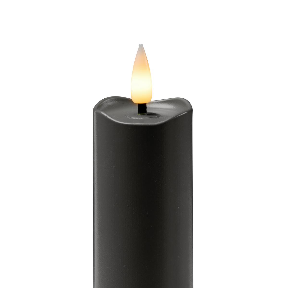 LED-Gartenfackel Kalypso Schwarz - Schwarz, Basics, Kunststoff (4/89cm) - Mömax