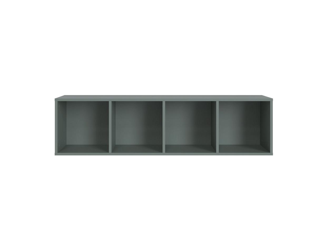 Falipolc-tv Elem Lugo - zöld, Modern, faalapú anyag (135/43,2/34,4cm) - Mömax