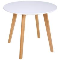 STOLIK DZIECIĘCY LINUS - kolor bukowy/biały, Trend, materiał drewnopochodny/drewno (60/50,5cm) - My Baby Lou