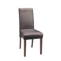 KRZESŁO PROMO - wenge/brązowy, Konventionell, drewno/tkanina (42/95/57cm) - Carryhome