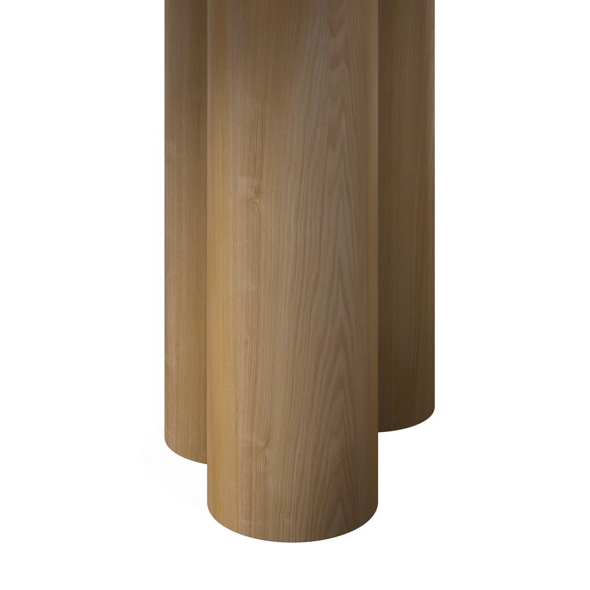 Esstisch Kiano Holz/Keramik Creme ca. 220x105 cm - Creme/Naturfarben, MODERN, Holz/Keramik (220/76/105cm) - Bessagi Home