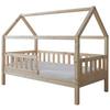 Hausbett Kay ca. 80x160 cm Kiefer Natur - Naturfarben, MODERN, Holz/Textil (80/160cm) - MID.YOU